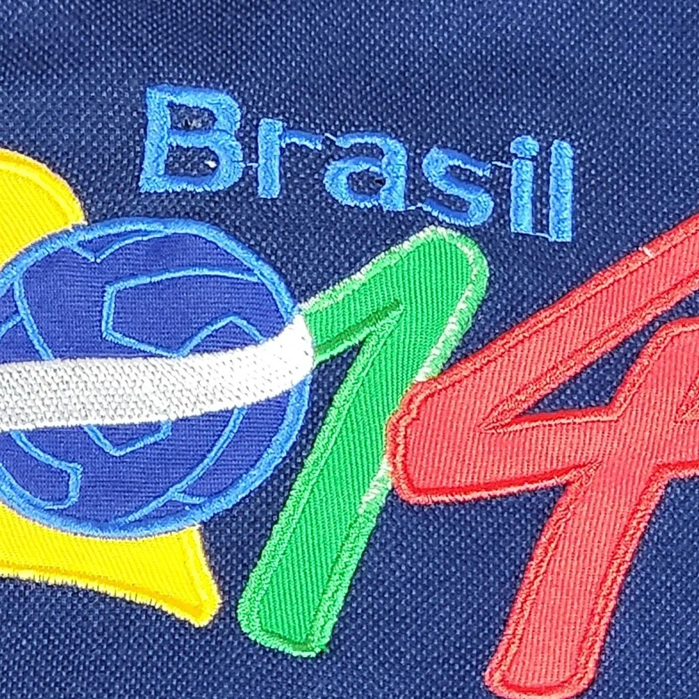 Adidas Fit Storm Polo Shirt Mens XXL‎ FIFA World Cup Brasil 2014 Columbia Flag